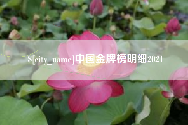 邓州中国金牌榜明细2021