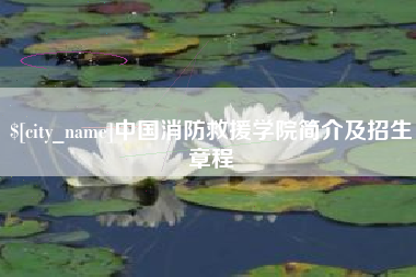 邓州中国消防救援学院简介及招生章程