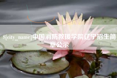邓州中国消防救援学院辽宁招生简章公示