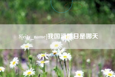邓州我国消防日是哪天