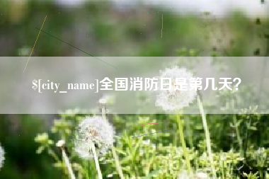 邓州全国消防日是第几天？