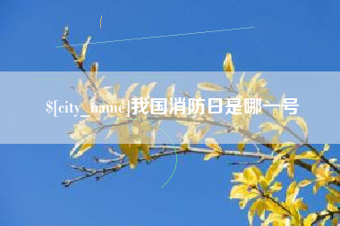 邓州我国消防日是哪一号