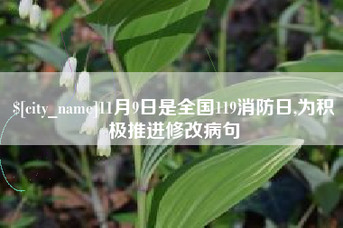 邓州11月9日是全国119消防日,为积极推进修改病句
