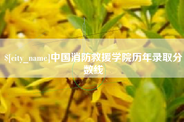 邓州中国消防救援学院历年录取分数线