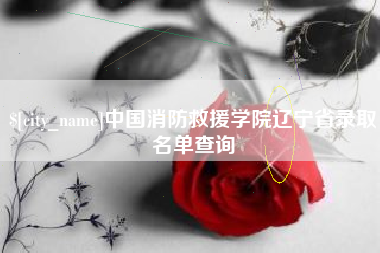 邓州中国消防救援学院辽宁省录取名单查询