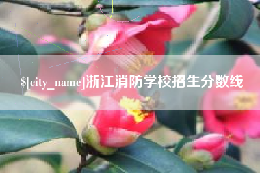 邓州浙江消防学校招生分数线