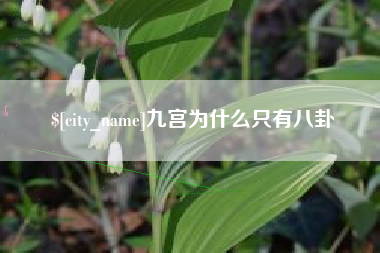 邓州九宫为什么只有八卦