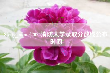 邓州2024消防大学录取分数线公布时间