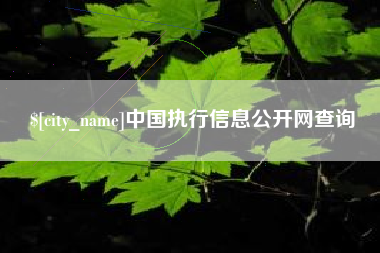 邓州中国执行信息公开网查询