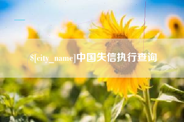 邓州中国失信执行查询
