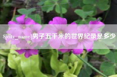 邓州男子五千米的世界纪录是多少