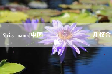 邓州中国🇨🇳几枚金牌
