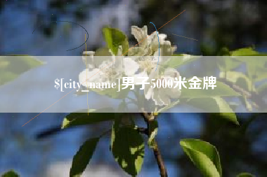 邓州男子5000米金牌