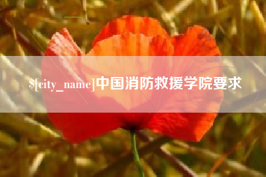 邓州中国消防救援学院要求