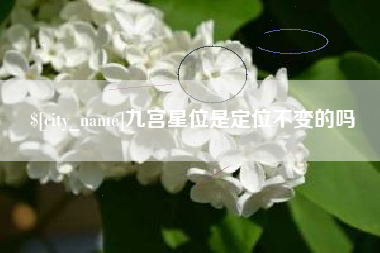邓州九宫星位是定位不变的吗