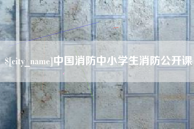 邓州中国消防中小学生消防公开课