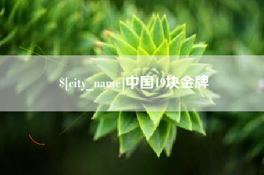 邓州中国19块金牌