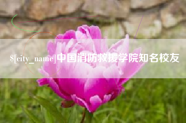 邓州中国消防救援学院知名校友