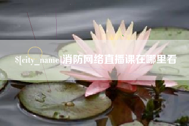 邓州消防网络直播课在哪里看