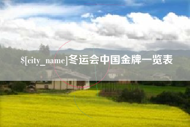 邓州冬运会中国金牌一览表