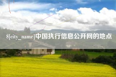 邓州中国执行信息公开网的地点