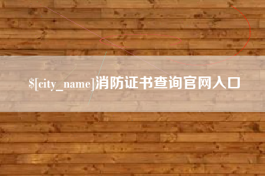 邓州消防证书查询官网入口