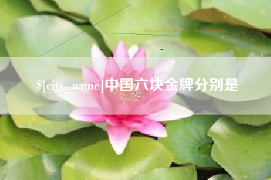 邓州中国六块金牌分别是