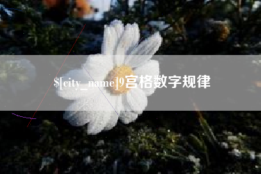 邓州9宫格数字规律